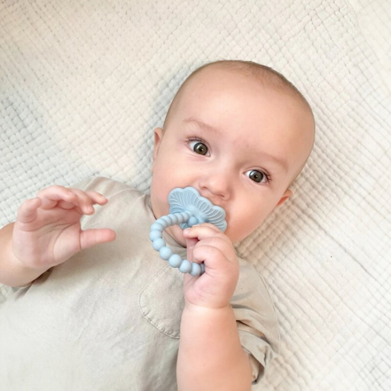 RaZbaby karamelinės spalvos silikoninis kramtukas