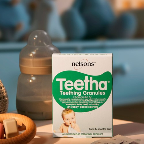 TEETHA homeopatinės granulės lengvinančios dantų skausmą