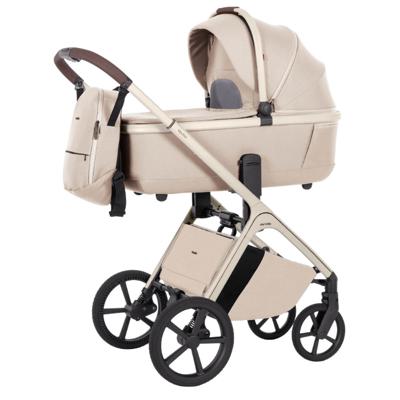 Vežimėlis 2in1 CARRELLO Vector CRL-6550 Seashell Beige