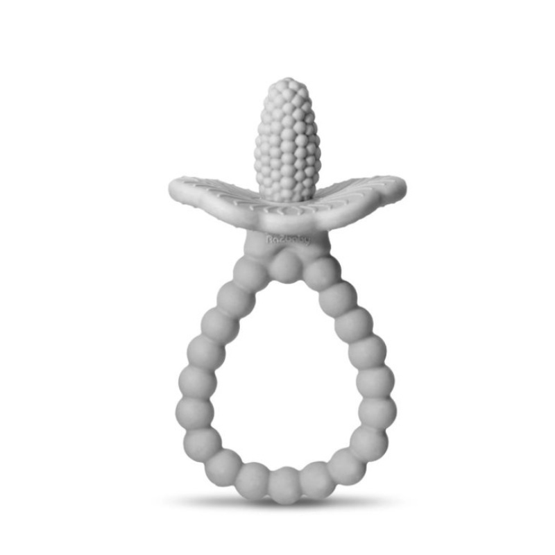 RaZbaby pilkos spalvos silikoninis kramtukas