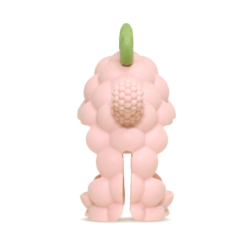 RaZbaby rausvas silikoninis kramtukas