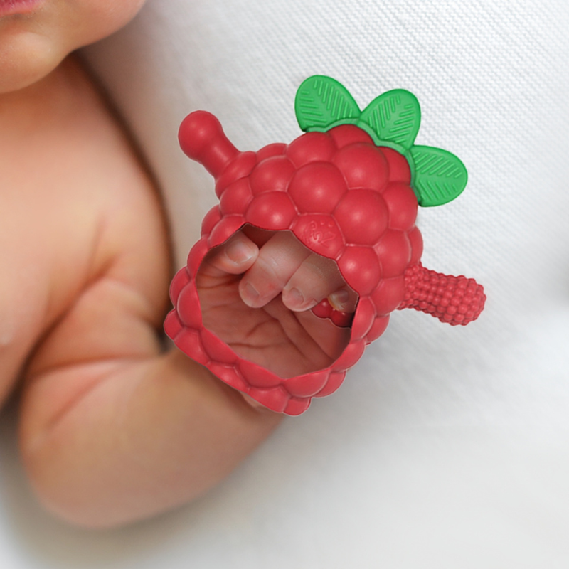 RaZbaby mėlynas silikoninis kramtukas