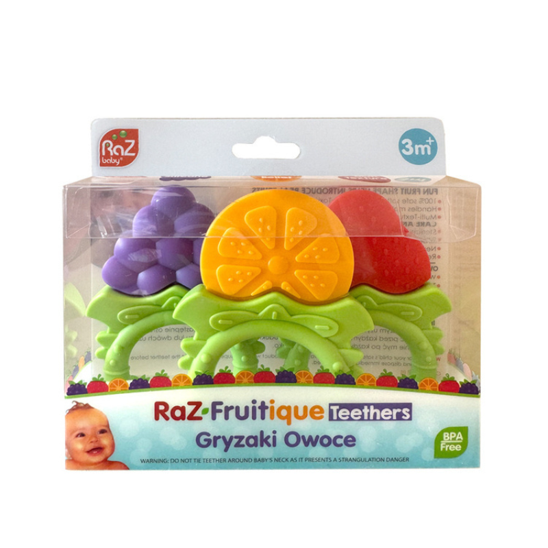 RaZbaby sensorinių kramtukų vaisių rinkinys - 3 vnt.